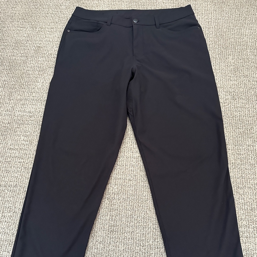 Men's Lululemon ABC Classic Fit Warpstreme Pant - 33" waist x 32" length (black)